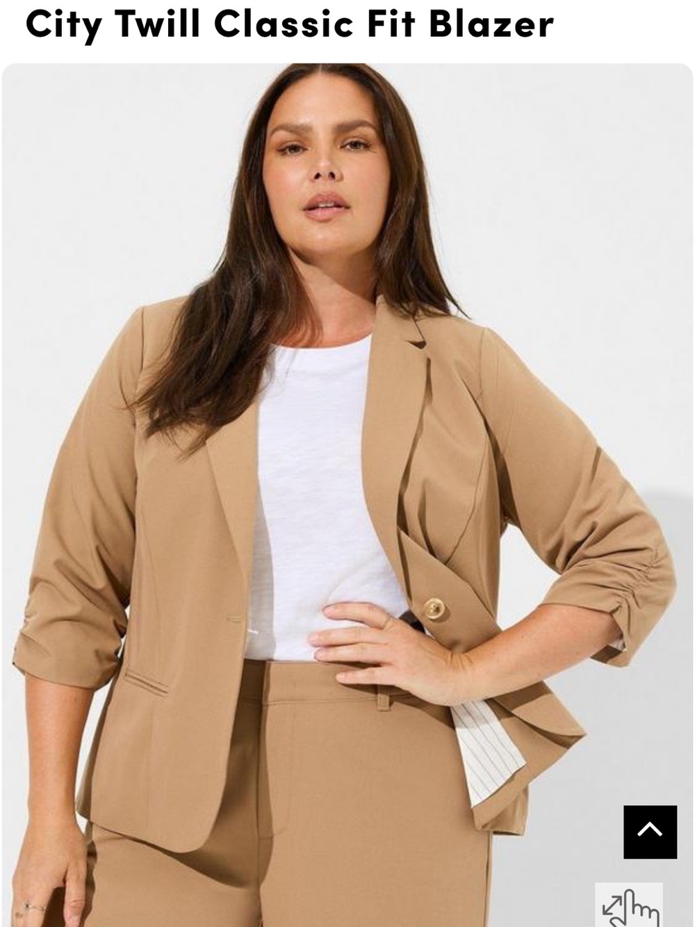 torrid Tan City Twill Blazer